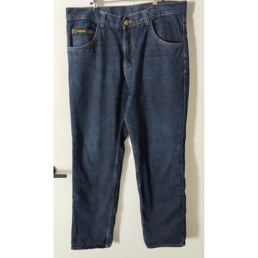 Scorpion Covert Moto Denim Jeans Mens 36x33 (Tag 38) Motorcycle Kevlar Lined